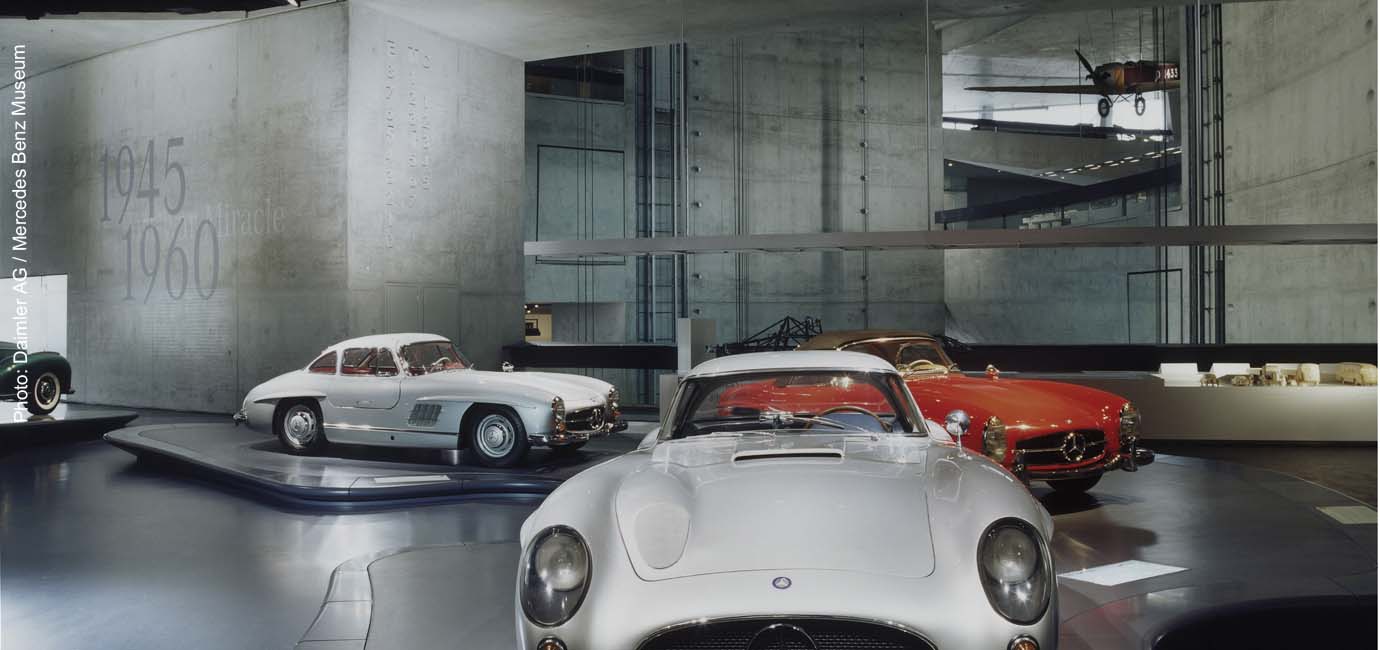 Mercedes Benz Museum, exposed concrete, high performance superplasticizer