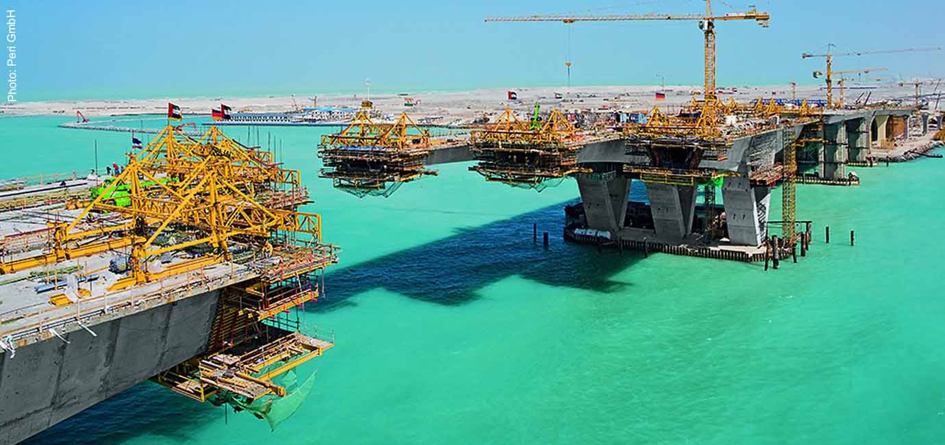 Saadiyat Island Bridge Abu Dhabi, Zaha Hadid, Exposed Concrete